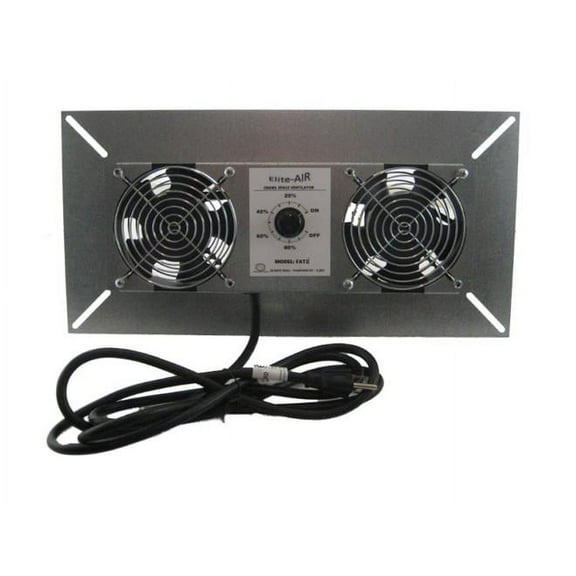 Elite-Air FAT2 220 CFM Dual Fan Crawl Space Ventilator With Dehumidistat