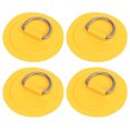 thumbnail image 1 of 4 Piezas D Anillo Parche PVC Inoxidable Acero Redondo Forma Amarillo para Kayak, 1 of 1