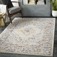 thumbnail image 3 of BoutiqueRugs Newkirk Traditional Area Rug - Taupe, Gray, Charcoal - 5'3" Round, 3 of 13