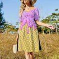 thumbnail image 2 of Strawberry Ice Cream Short Sleeved Dress Clothing women's elegant loose dresses dresses korean style luxury dresses Dress, 2 of 5