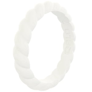 QALO Women's Stackable Silicone Ring, Size 5