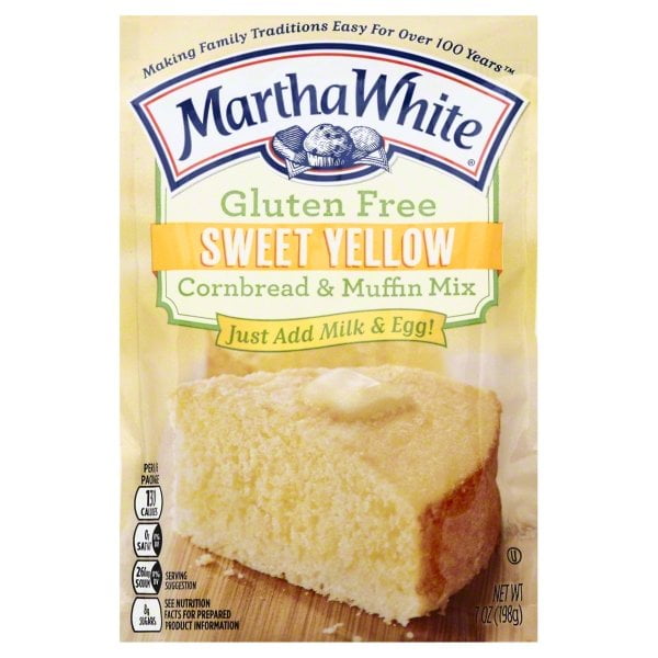 Martha White Gluten Free Sweet Yellow Cornbread & Muffin Mix, 7 oz
