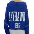 thumbnail image 5 of Kansas Jay Hawks Junior Teen Fit Drop Yoke T-Shirt (Size Large), 5 of 5