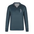thumbnail image 4 of Blusa y camisa de manga larga con cuello alto para hombre, ropa deportiva para el hogar, pijamas, camiseta de color liso, blusa deportiva de poliéster para hombre, 4 of 4