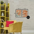 thumbnail image 3 of Stupell Industries Midcentury Flower Abstracts 2 Piece Black Framed Floater Canvas Set design by Yvette St. Amant, 25 x 17, 3 of 9