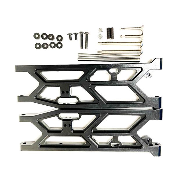Tholdsy Brazo de suspensión inferior trasero mejorado de aleación de aluminio 1/7 para pieza de coche ARRMA 6S RC, accesorios de coche RC, Kits de construcción modelo Negro