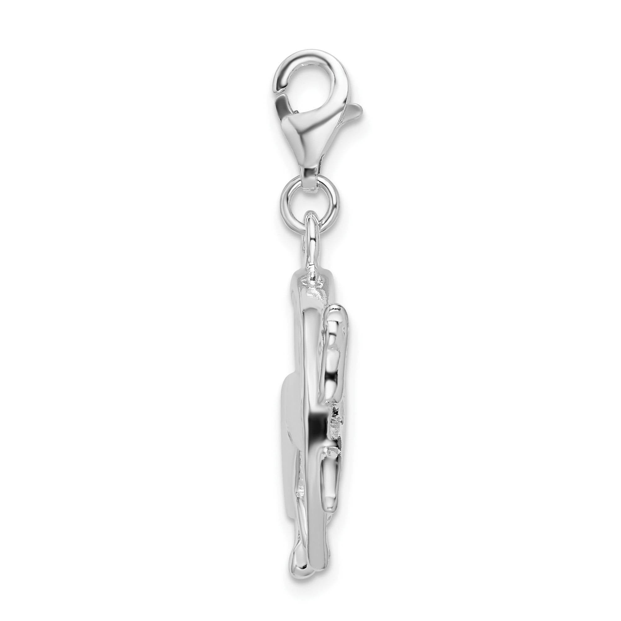 Sterling Silver Galloping Horse Pendant with Horseshoe for Women, Western Style Equestrian Charm Symbolizing Strength Freedom and Luck, Necklace or Bracelet Jewelry
