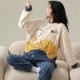 thumbnail image 5 of Pijama de vellón coral para mujer, otoño e invierno, franela gruesa con forro polar, ropa de casa, traje de dos piezas para mujer, dibujos animados lindos, 5 of 6
