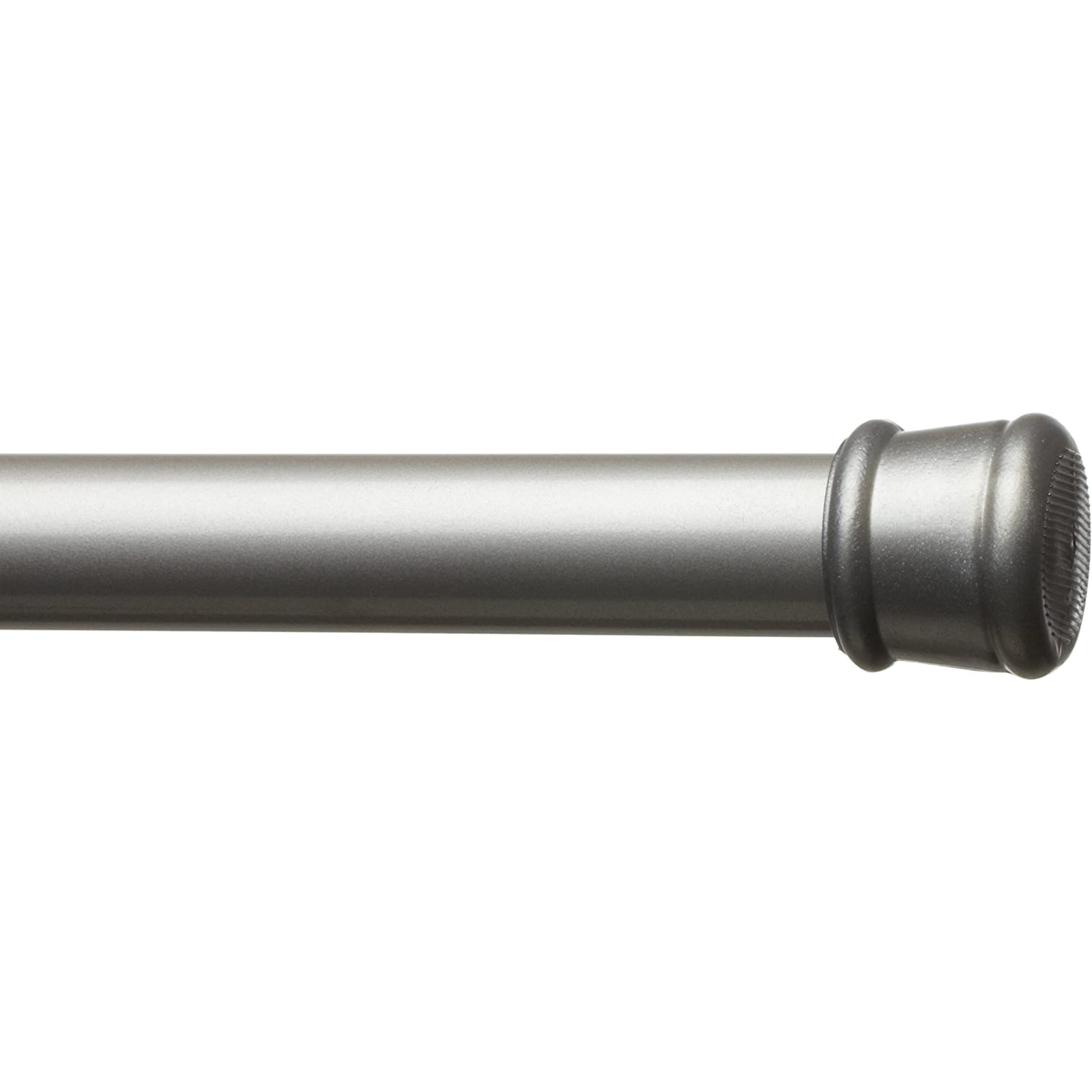 Achim Adjustable Silver Shower Curtain Rod - 1" Diameter, Adjustable 41 ...