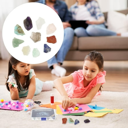 LEORX Natural Crystal Rough Stone Mineral Collection For Bedroom Decoration 10Pcs