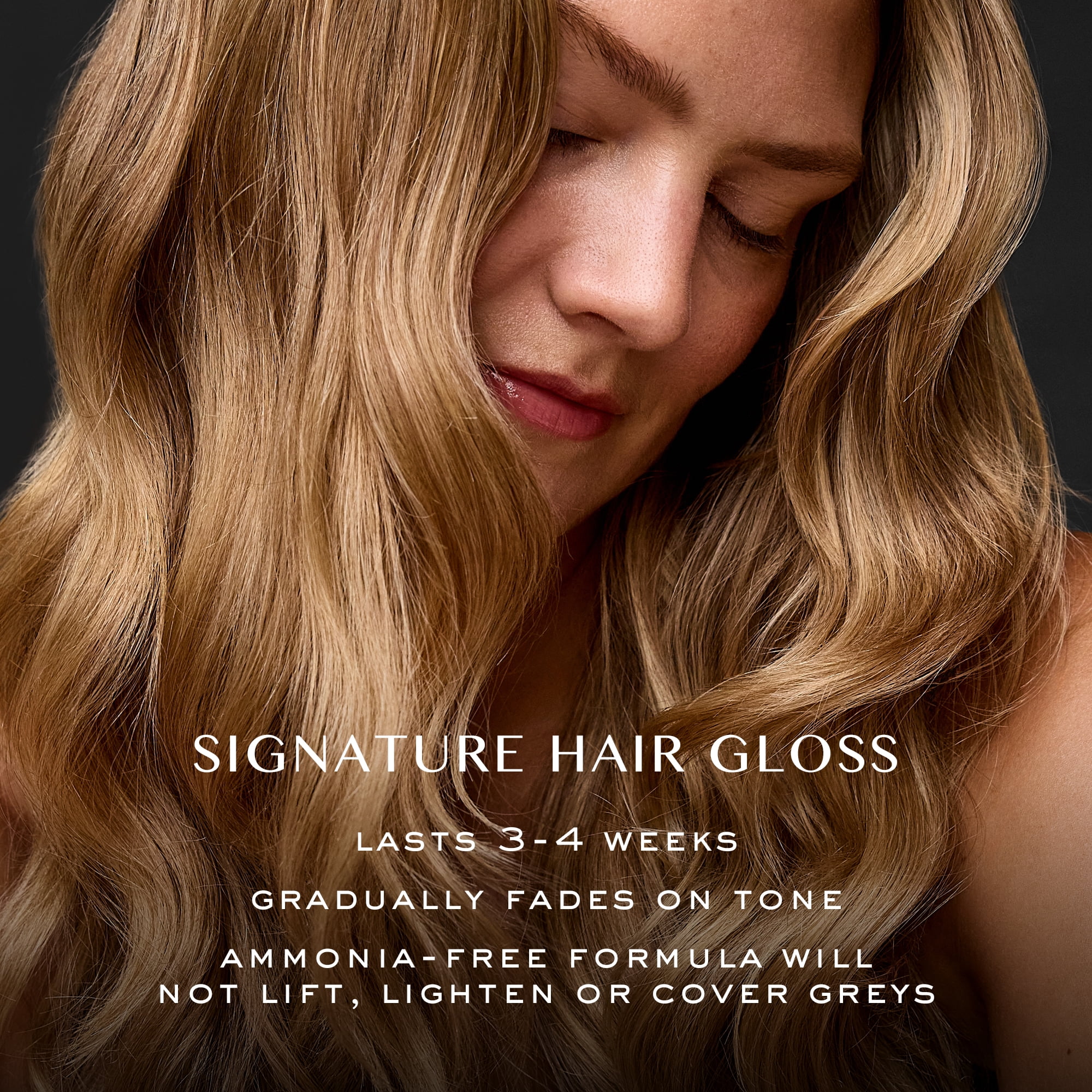 Kristin Ess Hair Gloss in Honey Latte, Warm Golden Blonde - 4 Week Semi Permanent Hair Color for Women - Shine - Hair Dye Glaze