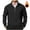 Black, variant on GigrtiJin Outdoor Leisure Sweatshirt for Men 1/4 Zipper Solid Color Plus Fleece Warm Stand Collar Tops Winter Casual Cozy Blouse