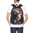 thumbnail image 4 of Balery Heart Guinea Pig Couple Mochila para hombre y mujer - Tela Oxford 600D resistente - Gran capacidad, resistente al agua, ideal para la escuela, viajes y senderismo, 4 of 6