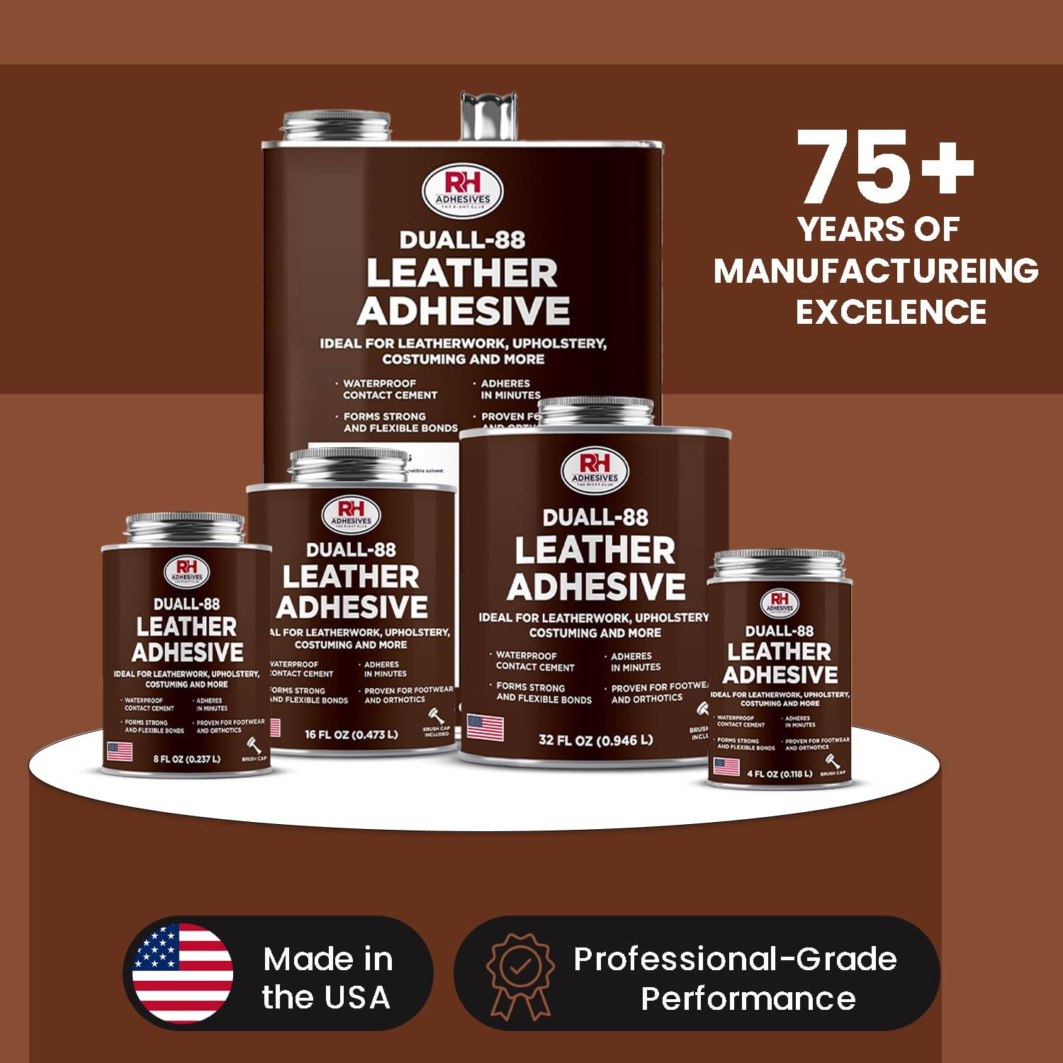 Duall-88 Leather Adhesive, 8 oz. can - RH Adhesives
