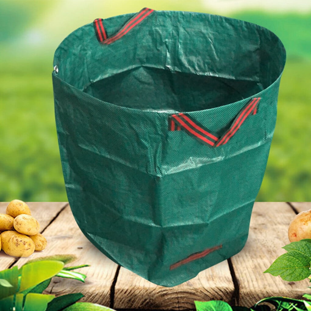 33 Gallons Large Capacity Garden Bag Reusable Leaf Sack Trash Can