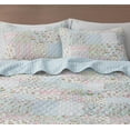 thumbnail image 6 of Chezmoi Collection Holly 3-Piece Stone-washed Cotton Quilt Set Full Size - Printed Floral Patchwork Soft Breathable Lightweight Bedspread Set, 6 of 9