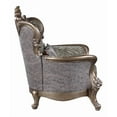 thumbnail image 6 of ACME Elozzol Chair with pillow in Fabric & Antique Bronze Finish, 6 of 6