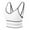 White, variant on ibuvkizy Sports Bras for Women Clearance,Wirefree Mesh Breathable Underwear,Women's Ruched Sports Bras Padded Workout Tops Medium Support Crop Tops,Comfort Full Figure Bralettes