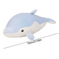 thumbnail image 3 of SDJMa Dolphin Plush Hugging Pillow, Soft Large Dolphins Stuffed Animal Toy Doll Gifts for Kids, Valentine, Christmas, Bedding(27.5"), 3 of 7
