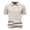 Beige, variant on Mens T-Shirts, Mens Textured Knit Shirt Short Sleeve Breathable Pineapple Pattern Open Collar Casual Business Tee Summer Vacation Beige XXL