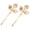 Golden leaf*2, variant on CXHEGBEJ Metal Hair Clips for Women Strong Hold Barrette Claw Clips No Slip Hairpin Claw Clips Bobby Pins Headwear Edge Clip Clamps for Party Daily Wear Hairstyle Golden comb