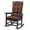 Browm, variant on Shinnwa Rocking Chair Cushion 17 x 17/21 Inch Seat Cushion Set Non-Slip with Ties for Indoor Living Room, Red