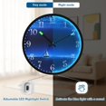 thumbnail image 5 of Voice Activated Clock with Glow Light 12 Inch Large Silent Wall Clock Battery Operated for Home Decor Blue Starry Sky Sailing Boat, 5 of 8
