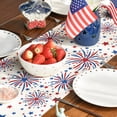 thumbnail image 6 of Sm:)e Firework 4th of July Table Runner 13x72 Inch, Durable and Easy Cleaning Perfect for Independence Day Celebration and Family Gathering, 6 of 7