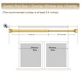 thumbnail image 2 of Unique Bargains Gold Curtain Rods for Window 2.3-4ft, Adjustable Drapery Rods, Telescoping Window Curtains Rod, 2 of 5