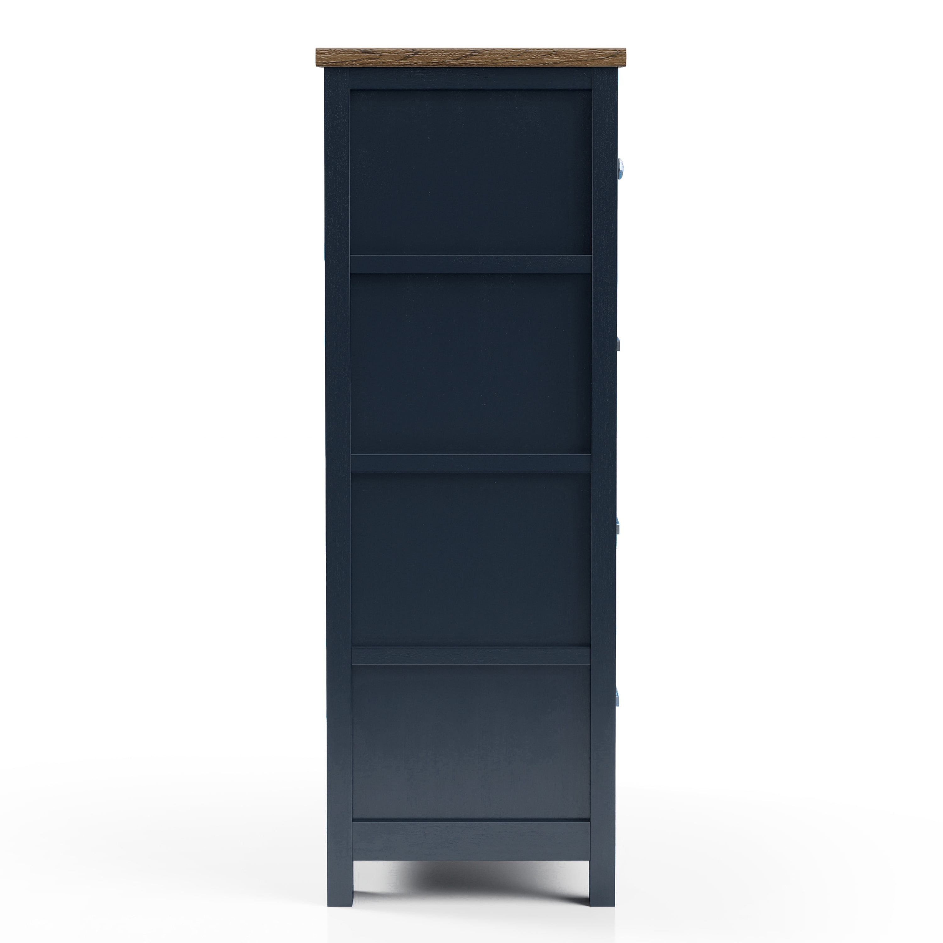 Furniture of America Yvara Modern 4-Drawer Vertical Dresser, Blue