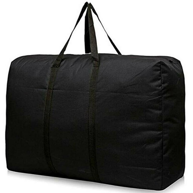 4xReusable Extra Large Plastic Fabric Shopping Laundry Moving Storage Bag  Zipper