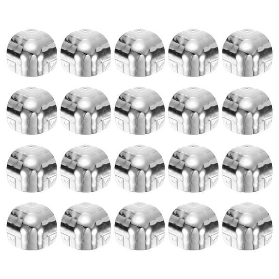 Uxcell 20 Pack Decorative Box Corner Cover, 30mm Metal Edge Guard, Furniture Corner Edges Protector, Silver