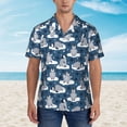 thumbnail image 2 of JUNZAN Snow Penguin Pattern Hawaiian Shirt for Men,Summer Beach Casual Short Sleeve Button Down Shirts-X-Large, 2 of 5