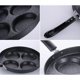 thumbnail image 4 of Pancake Pan, 24 cm 4-Hole Pancake Pan, Non-Stick Frying Pan, Breakfast Pan (Black), 4 of 5