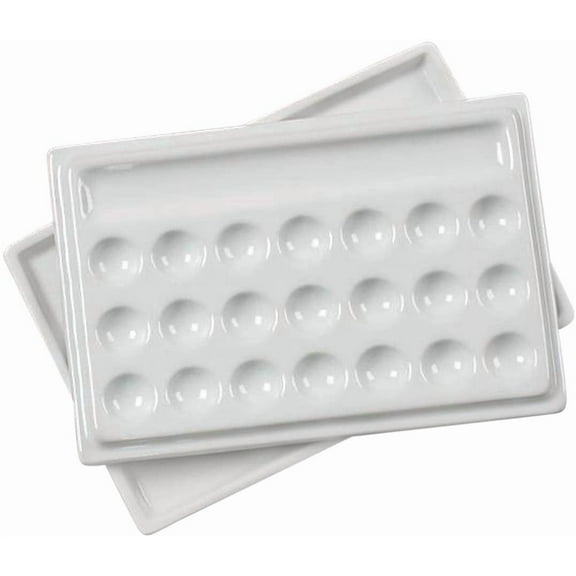 Jack Richeson – 22 Well Porcelain Palette with Lid