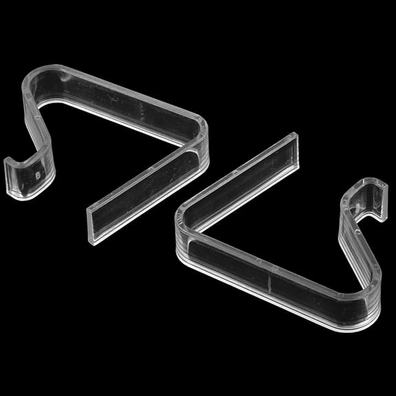 Unique Bargains Home Picnic Clear Plastic Spring Tablecover Clamp Table Cloth Clip Clamp 8pcs