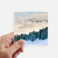 thumbnail image 1 of Snow Forestry Science Nature Scenery Sticker Square Waterproof Stickers Wallpaper Car Decal, 1 of 1