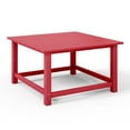 thumbnail image 5 of WestinTrends Malibu Low Outdoor HDPE Square Patio Coffee Table, Red, 5 of 16
