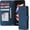 Blue, variant on Samsung Galaxy Z Fold 4 Case Leather Wallet with S Pen Holder Card Slot Kickstand Z Fold 4 Wallet case Shockproof Full Cover Flip Leather case for Z Fold 4 (Black)