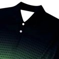 thumbnail image 6 of ZVNAΖH Mens Ombre Print Shirt, Short Sleeve Button Down Lapel Collar Mesh Sport Top, S-3XL, 6 of 6