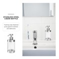 thumbnail image 6 of Yuangui 304 Stainless Steel and Acrylic Soap Dispenser Foaming Liquid Soap Dispenser Manual Transparent Dispenser for Kitchen and Bathroom Countertops, 6 of 11