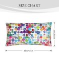 thumbnail image 4 of Bingfone Colorful Watercolor Dots Printed Pillowcase 20x36 inches - Standard Pillow Cases with Envelope Closure,Gifts for Women Men, 4 of 9