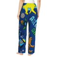 thumbnail image 3 of Kll Womens Dinosaur In Space Print Pajama Pants Soft Pajama Bottoms For Women Cozy Lounge Pants, 3 of 9