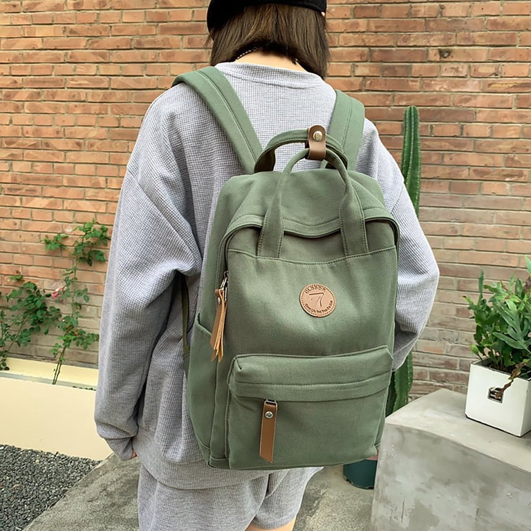 green mini backpack purse APHISON Finished with premium stitching Unity Quilted Front Pocket Mini