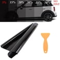 thumbnail image 2 of Cheers.US 20x150cm Black Carbon Fiber Vinyl Bubble Free Air Release Car Wrap Film Automotive DIY Decals with Scraper, 2 of 6
