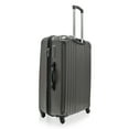 Jetstream 28inch Hardside Rolling Spinner Checked Luggage, Charcoal