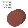 thumbnail image 5 of 10-piece Round Sanding Set With Padded And Drilled Adapter For Mixed Gravel Shackle 125mm Sand Disc, 5 of 5