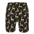 thumbnail image 3 of Salouo Christmas Gold Deers Pattern Swim Trunks for Men,Men's Hawaiian Bathing Suit Swimsuits Quick Dry Swimming Board Shorts Beach Shorts with Pockets-XX-Large, 3 of 6