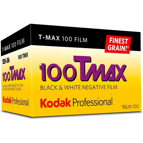 Kodak Professional 100 Tmax Black & White Negative Film 35mm 36 Exposures