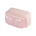 thumbnail image 2 of Clearance Back to School Pencil Case - Panda Pattern 3-Compartment Pencil Pouch, Cute Pencil Box for Kids, School Supplies for Boys and Girls, Great for Colored Pencils and Erasers,Pink, 2 of 4